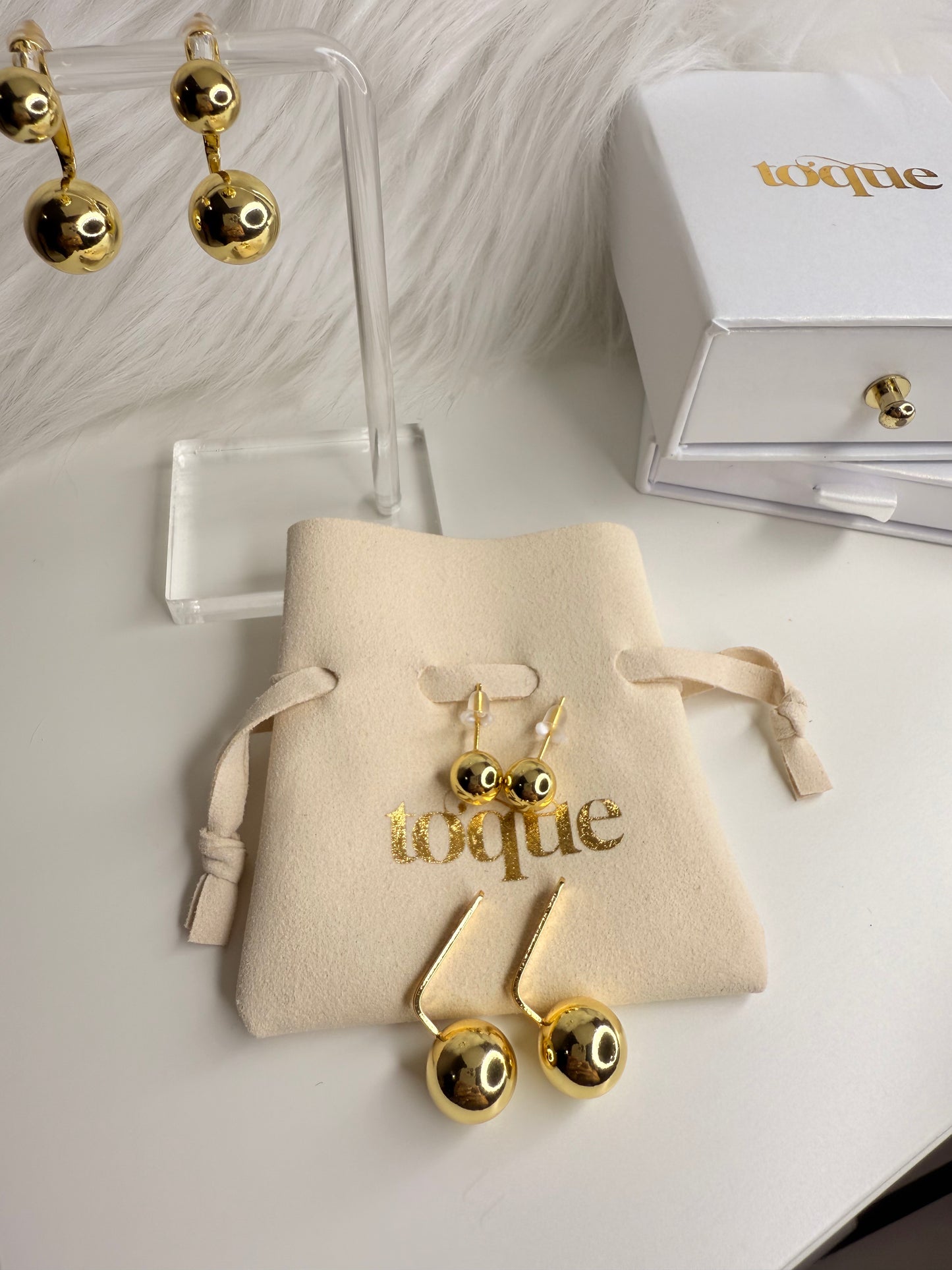 Ball Stud Earrings