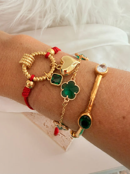 Glass Flower Bracelet