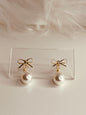 Bowknot Pearl Earrings