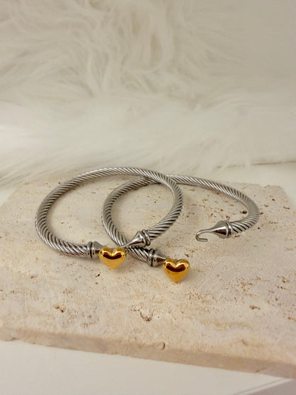 Gold Love Bangle