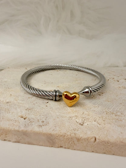 Gold Love Bangle